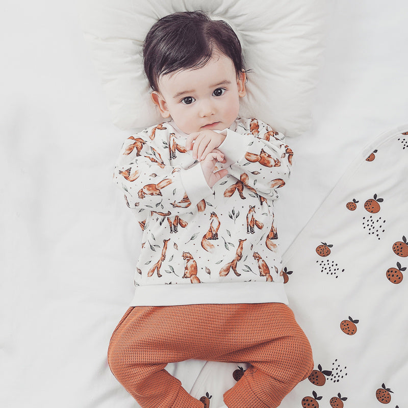 Baby Boy Fox Print Sweatshirt