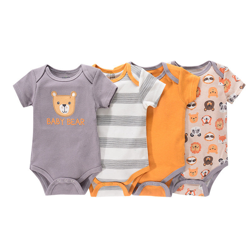 4er-Pack Kurzarm-Bodys für Babys (Jungen)