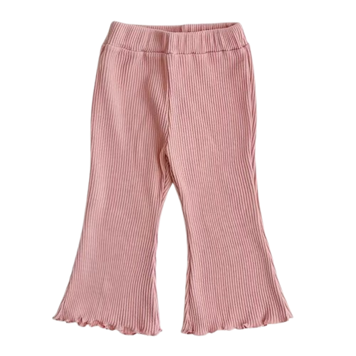 Baby Girl Flare Ribbed Pants