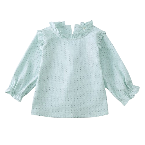 Baby Girl Ruffle Linen Blouse