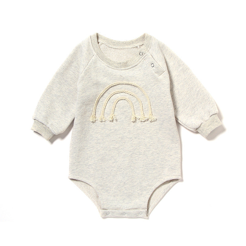 Baby Boy Long Sleeve Rope Rainbow Bodysuit