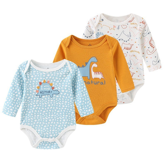 Baby Boy 3-pack Long-Sleeved Bodysuits