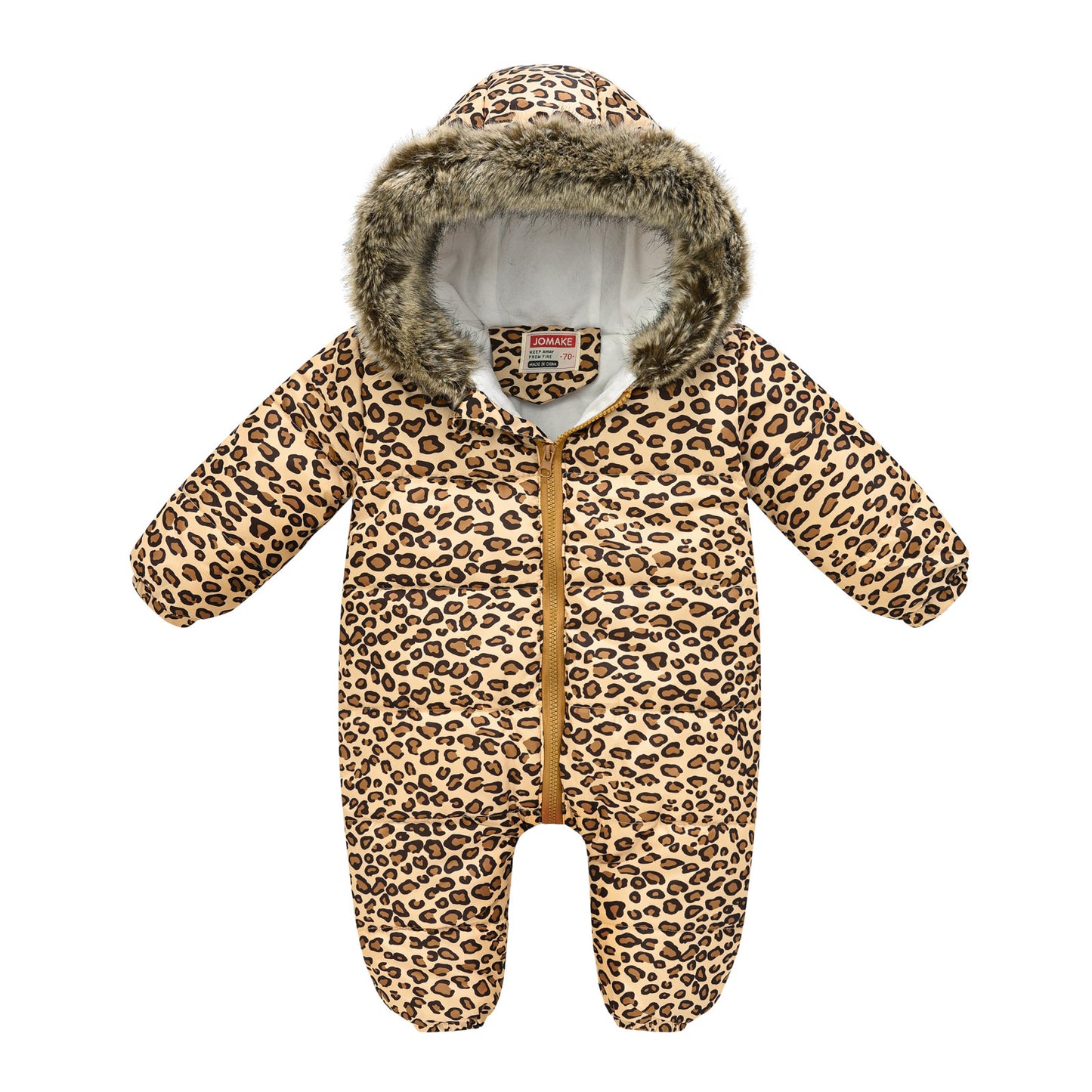 Baby Boy Fleece-Lined Hooded Snowsuit