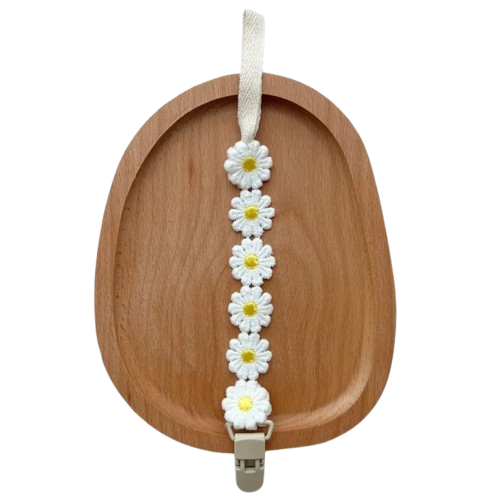 Baby Daisy Pacifier Clip