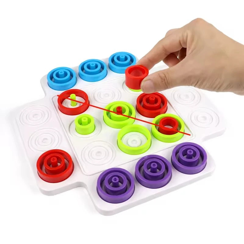 Stacking Rings Tic Tac Toe Board Game
