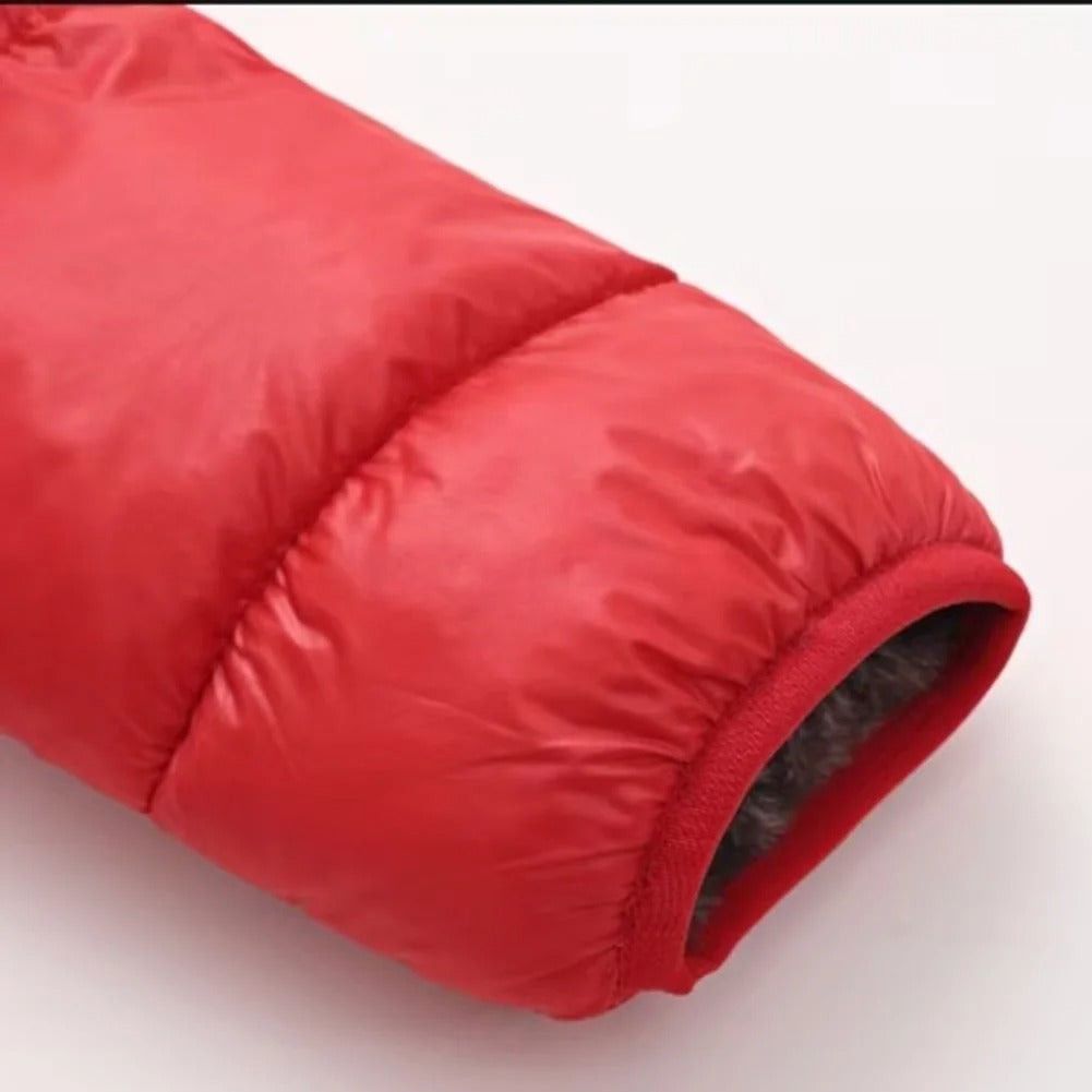 Baby Girl Reversible Fleece-Lined Puffer Jacket