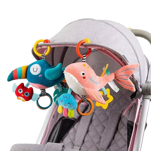 Cochecito de bebé de peluche musical