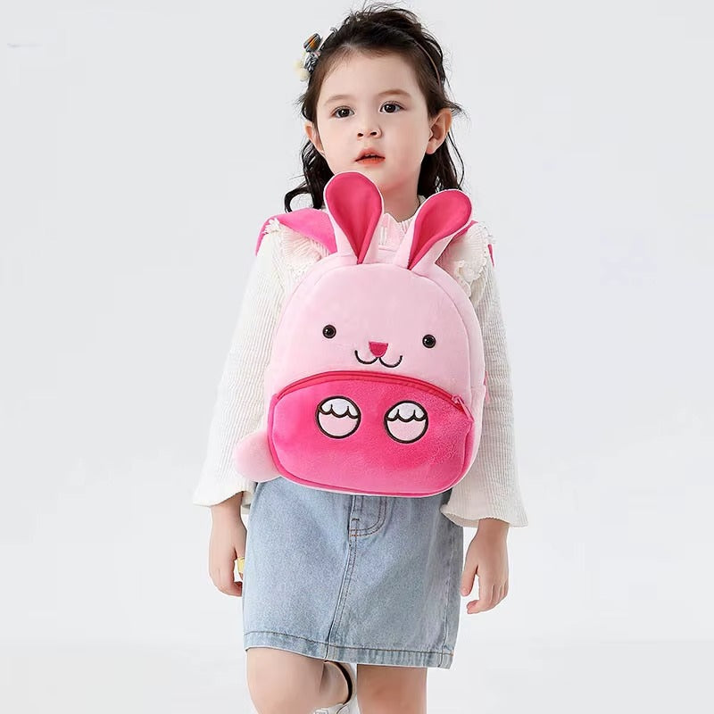 Girls Animal Plush Backpack