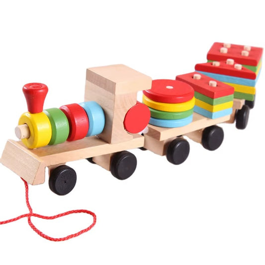 Wooden Shape Sorting Train