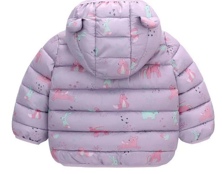 Baby Girl Hooded Puffer Jacket