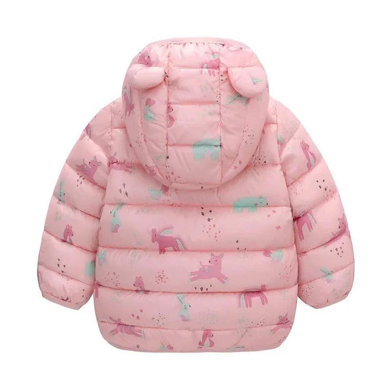Baby Girl Hooded Puffer Jacket