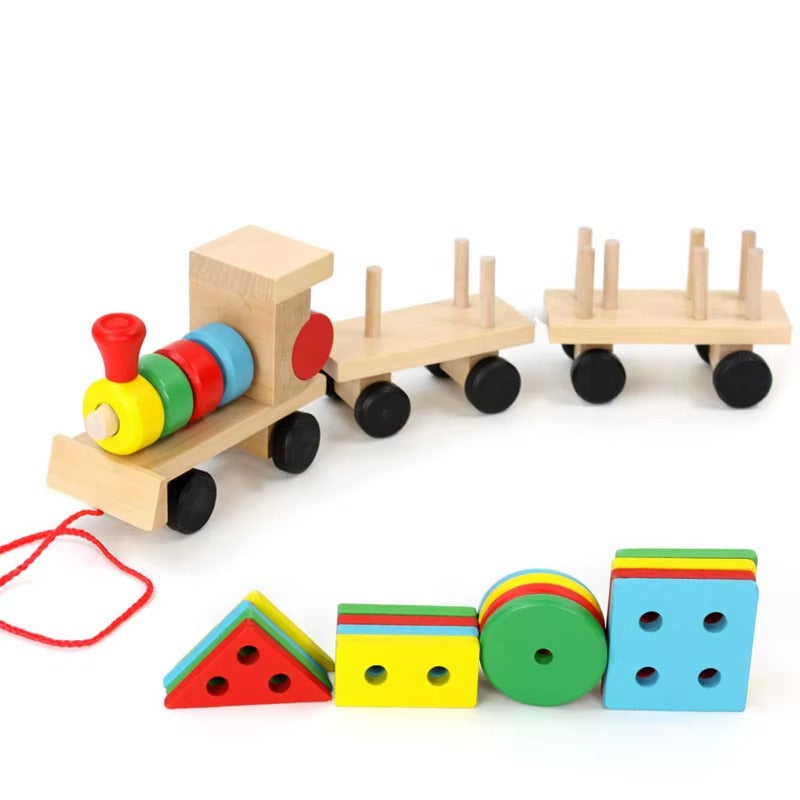 Wooden Shape Sorting Train