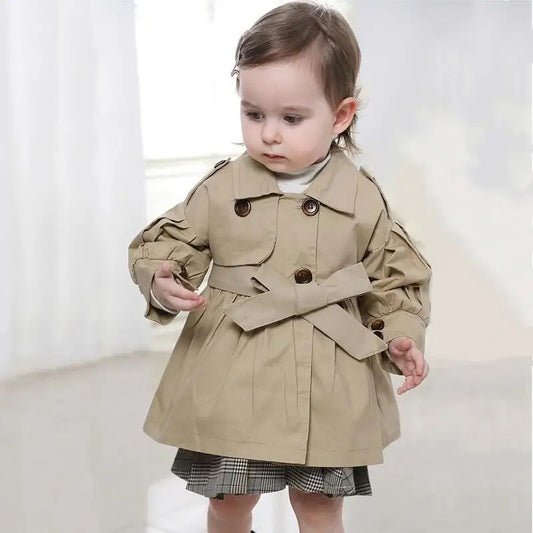 Baby Girl Belted Trench Coat
