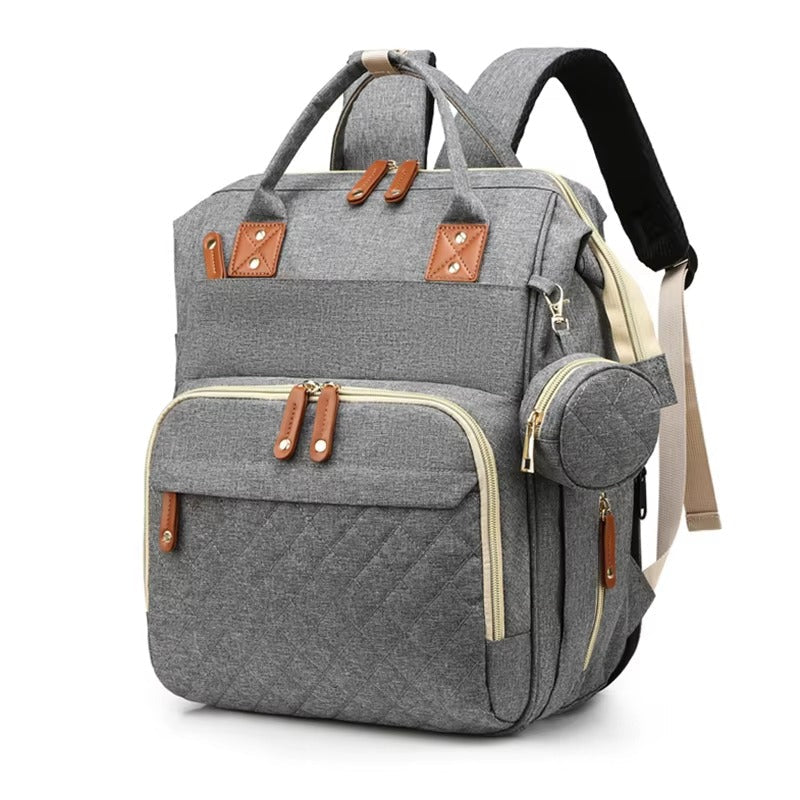 Diaper Bag with Foldable Baby Crib