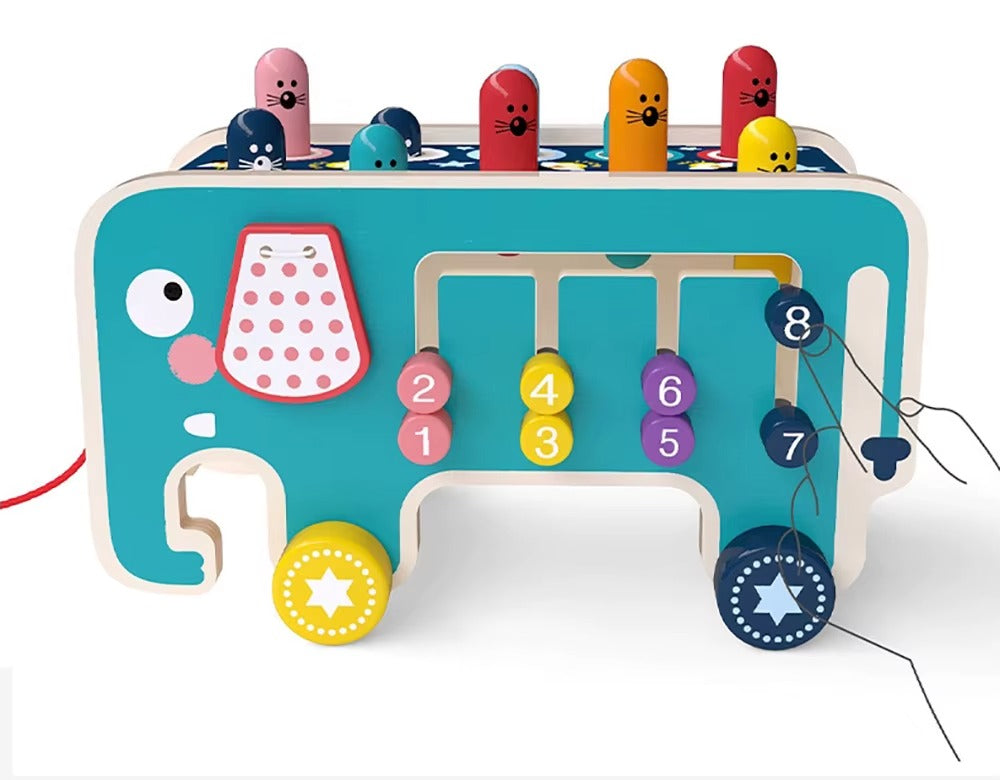 Montessori Wooden Pounding Bench Toy