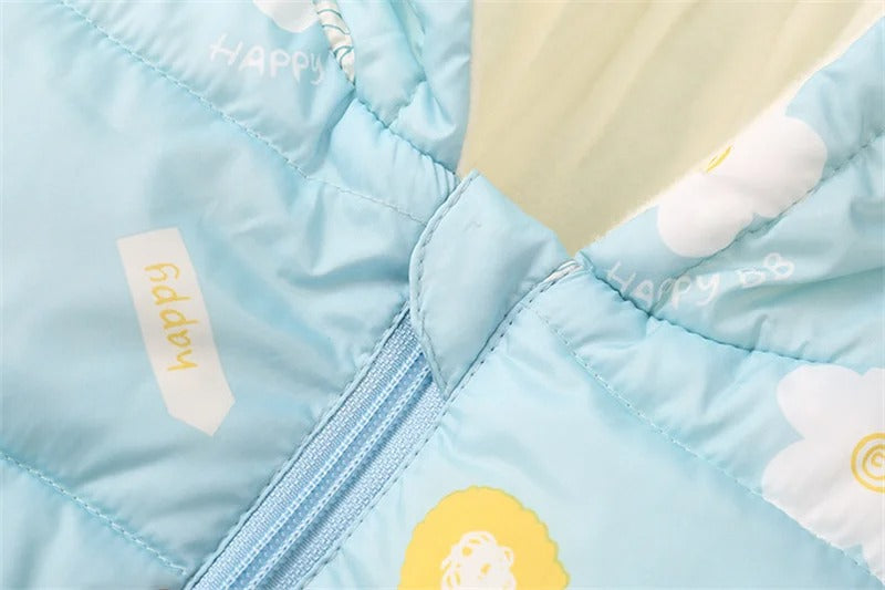 Chaqueta acolchada de plumón para niña