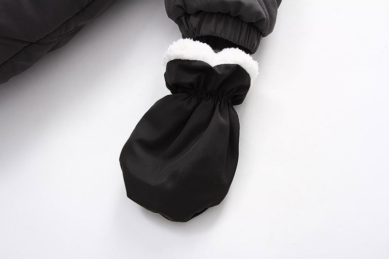 Baby Girl Fleece-Lined Footed Snowsuit