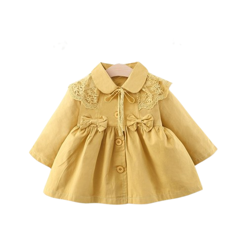 Baby Girl Lace Trench Coat