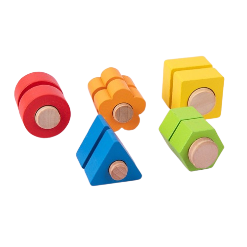 Montessori Wooden Screw Board Toy
