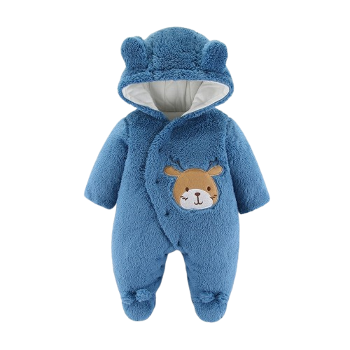 Baby Boy Hooded Fleece Bunting
