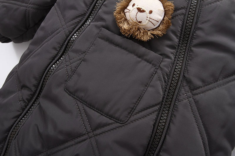 Baby Girl Fleece-Lined Footed Snowsuit