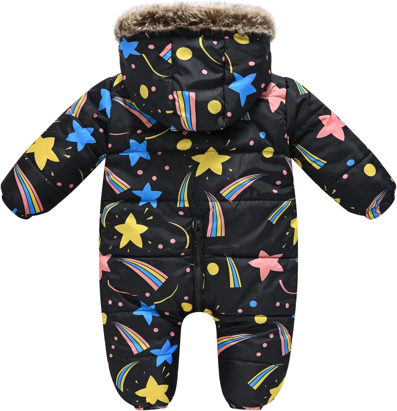Baby Boy Fleece-Lined Hooded Snowsuit
