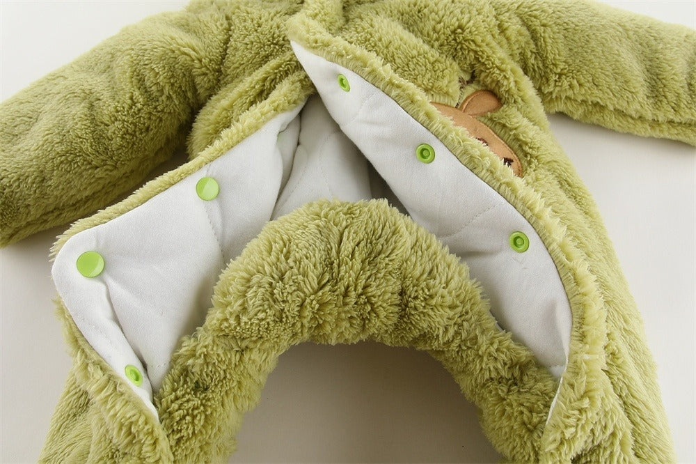 Baby Boy Hooded Fleece Bunting