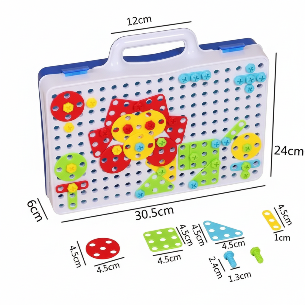 Spielset mit elektrischem Bohrwerkzeug für Kinder