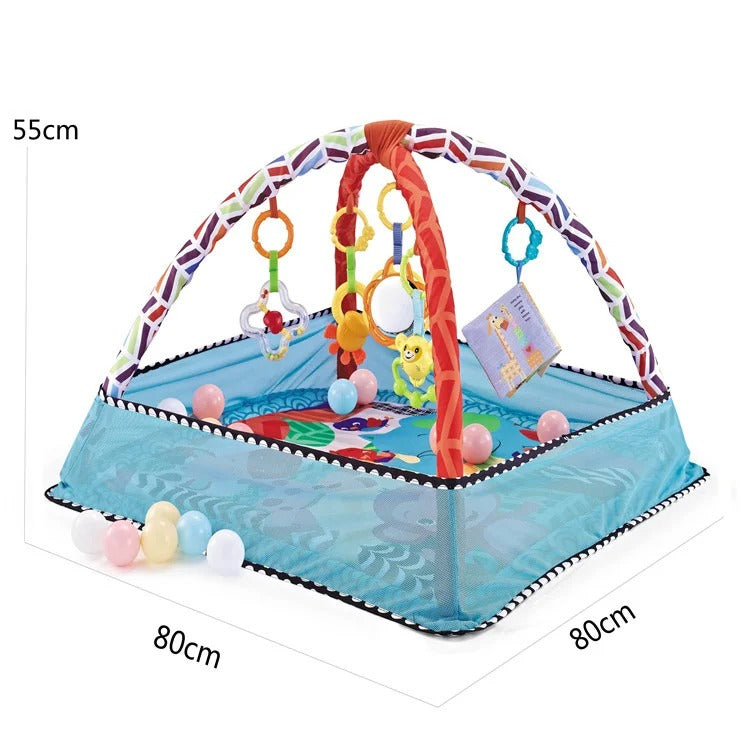 Gimnasio de actividades para bebés con piscina de pelotas y pelotas